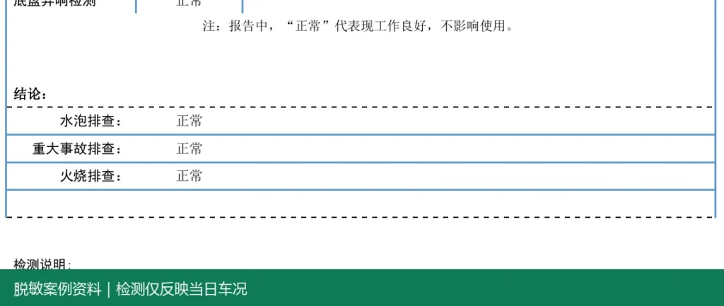 保时捷 Macan脱敏报告结论