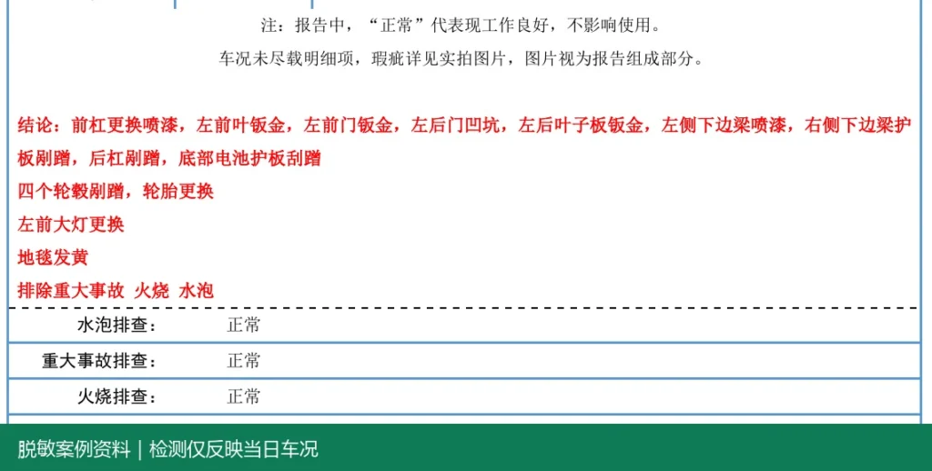 特斯拉Model 3检测结论汇总